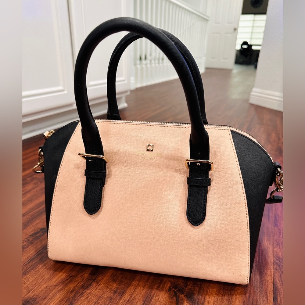 Kate Spade Cove Street Colorblock Pippa Crossbody - Soft Rosetta/Black